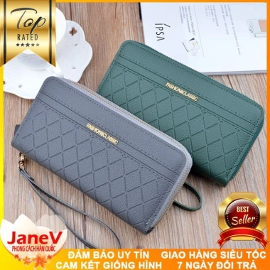 Free ship Ví Cầm Tay Nữ Dài Cao Cấp 6 Màu Phong Cách Hàn Quốc - Giá chỉ 479.000đ