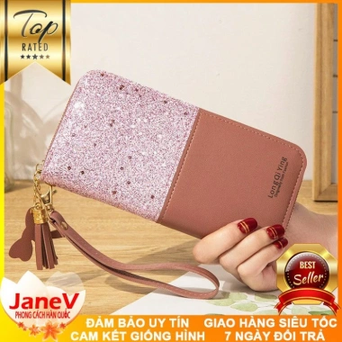 Free ship Ví Cầm Tay Nữ Dài Cao Cấp 7 Màu Phong Cách Hàn Quốc - Giá Ưu Đãi 459k 6