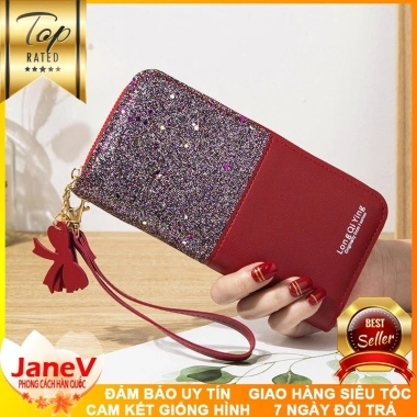 Free ship Ví Cầm Tay Nữ Dài Cao Cấp 7 Màu Phong Cách Hàn Quốc - Giá Ưu Đãi 459k 9