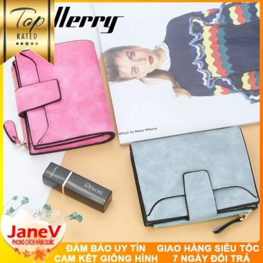 Free ship Ví Nữ Mini Ngắn 6 Màu Cao Cấp Phong Cách Hàn Quốc - Giá 459k 3