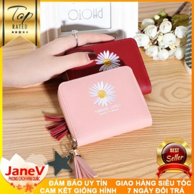 Free ship ví nữ mini ngắn cầm tay 5 màu dễ thương phong cách Hàn Quốc - Giá chỉ 399k giảm giá