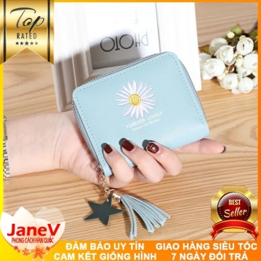 Free ship ví nữ mini ngắn cầm tay 5 màu dễ thương phong cách Hàn Quốc - Giá chỉ 399k giảm giá 6 Free ship ví nữ mini ngắn cầm tay 5 màu dễ thương phong cách Hàn Quốc - Giá chỉ 399k giảm giá 6