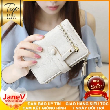 Free ship Ví Nữ Mini Ngắn Cầm Tay 5 Màu Sang Trọng Hàn Quốc TVNN135 479k