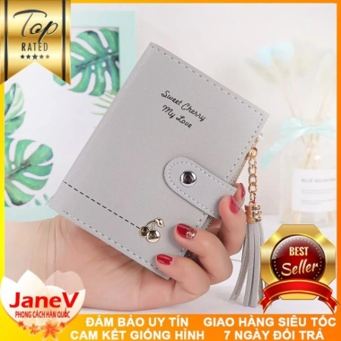 Free ship Ví Nữ Mini Ngắn Cầm Tay 6 Màu Phong Cách Hàn Quốc TVNN161 Giá 419k