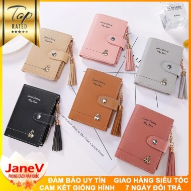 Free ship Ví Nữ Mini Ngắn Cầm Tay 6 Màu Phong Cách Hàn Quốc TVNN161 Giá 419k