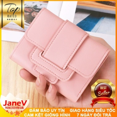 Free ship Ví Nữ Mini Ngắn Cầm Tay 8 Màu Phong Cách Hàn Quốc Giá 395.000
