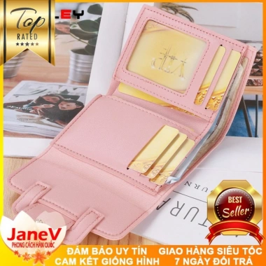 Free ship Ví Nữ Mini Ngắn Cầm Tay 8 Màu Phong Cách Hàn Quốc Giá 395.000