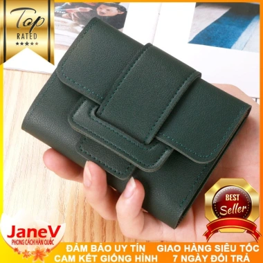 Free ship Ví Nữ Mini Ngắn Cầm Tay 8 Màu Phong Cách Hàn Quốc Giá 395.000