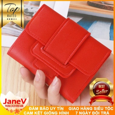 Free ship Ví Nữ Mini Ngắn Cầm Tay 8 Màu Phong Cách Hàn Quốc Giá 395.000