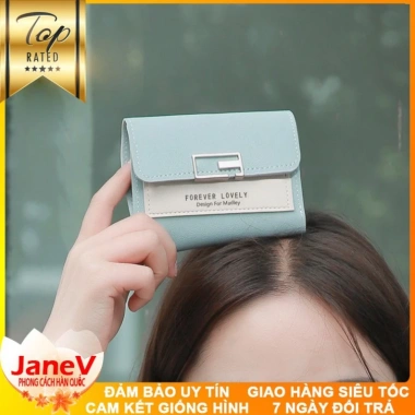 Free ship Ví Nữ Mini Ngắn Cầm Tay 8 Màu Phong Cách Hàn Quốc TVNN184 Giá 395k