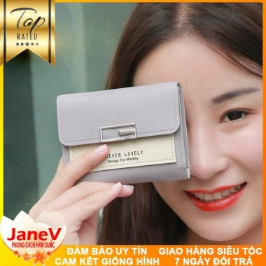 Free ship Ví Nữ Mini Ngắn Cầm Tay 8 Màu Phong Cách Hàn Quốc TVNN184 Giá 395k