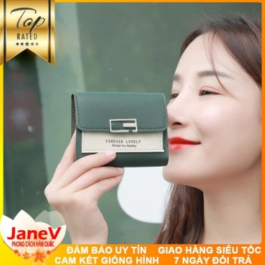Free ship Ví Nữ Mini Ngắn Cầm Tay 8 Màu Phong Cách Hàn Quốc TVNN184 Giá 395k