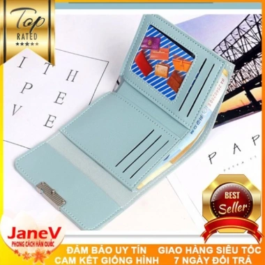 Free ship Ví Nữ Mini Ngắn Cầm Tay 8 Màu Phong Cách Hàn Quốc TVNN184 Giá 395k