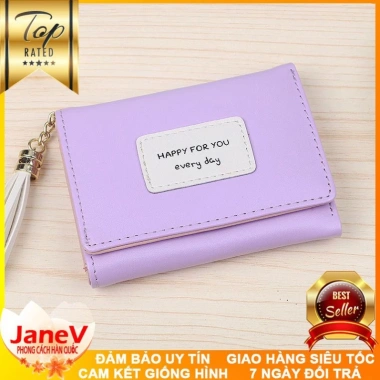 Free ship Ví Nữ Mini Ngắn Cầm Tay Dễ Thương 4 Màu Hàn Quốc TVNN222 409.000₫