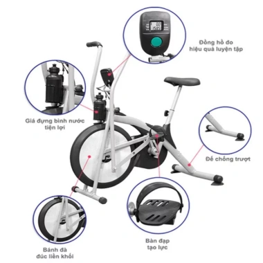 Free Ship Xe đạp tập thể dục Kyta Sport chính hãng, combo 3 quà HOT, bảo hành 3N, giá 1.499.000