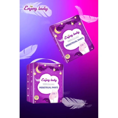 Freeship 100 miếng Băng vệ sinh dạng quần Enjjoy Lady size 30‑90kg, bao bì tím, giá ưu đãi 279.000₫