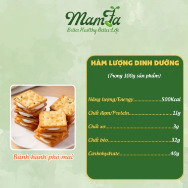 FREESHIP 1kg Bánh hành đài loan kẹp phô mai Mamfa - Giòn thơm, ăn vặt, chỉ 126k