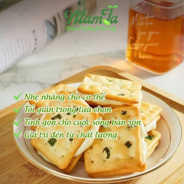 FREESHIP 1kg Bánh hành đài loan kẹp phô mai Mamfa - Giòn thơm, ăn vặt, chỉ 126k