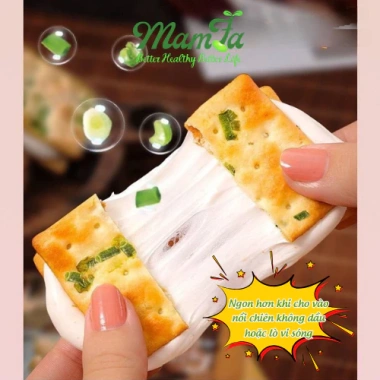 FREESHIP 1kg Bánh hành đài loan kẹp phô mai Mamfa - Giòn thơm, ăn vặt, chỉ 126k