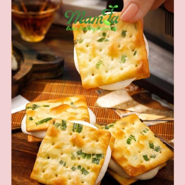 FREESHIP 1kg Bánh hành đài loan kẹp phô mai Mamfa - Giòn thơm, ăn vặt, chỉ 126k