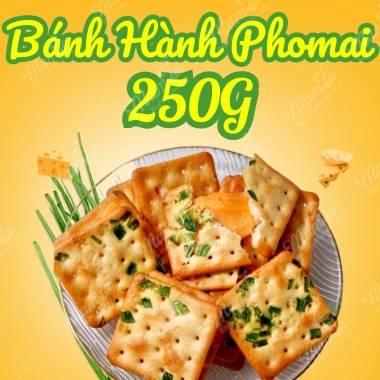 FREESHIP 1kg Bánh hành đài loan kẹp phô mai Mamfa - Giòn thơm, ăn vặt, chỉ 126k