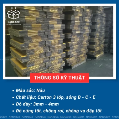 FREESHIP 20 Hộp Giấy Carton Nắp Gài Đóng Gói Hàng Hóa, Hộp Lớn Nhỏ Đựng Sản Phẩm Cod, Đóng Gói An Toàn, Giá Chỉ 30.240 VND Giá Rẻ