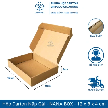 FREESHIP 20 Hộp Giấy Carton Nắp Gài Đóng Gói Hàng Hóa, Hộp Lớn Nhỏ Đựng Sản Phẩm Cod, Đóng Gói An Toàn, Giá Chỉ 30.240 VND Giá Rẻ