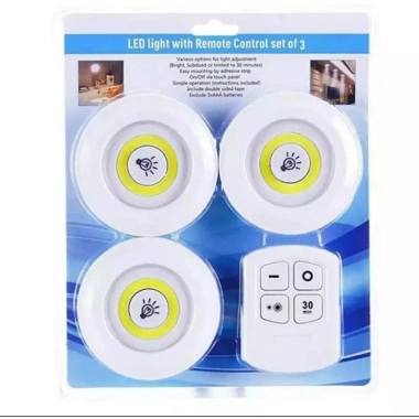 [FREESHIP] Bộ 3 Đèn LED Dán Tường, Cầu Thang, Tủ Bếp – Điều Khiển Từ Xa, Siêu Sáng, Giá 109k 3