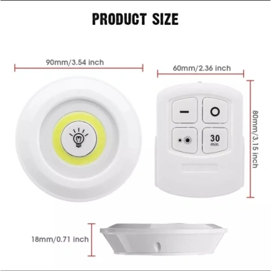 [FREESHIP] Bộ 3 Đèn LED Dán Tường, Cầu Thang, Tủ Bếp – Điều Khiển Từ Xa, Siêu Sáng, Giá 109k 5