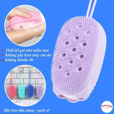 [FREESHIP] Bông tắm silicone tạo bọt 2 mặt mềm, dây treo, hình chuột - 19.000đ 4