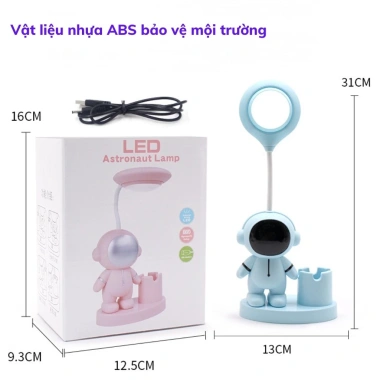 [FREESHIP] Đèn Học Để Bàn Phi Hành Gia - Chiếu Sáng Mạnh, Ngăn Bút Đựng, Giá 79.000₫ 6