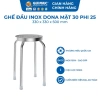 [FREESHIP] Ghế inox Dona QUI PHÚC combo 10 ghế - An toàn, tiện lợi, inox cao cấp, sáng bóng, chịu lực 120kg - 1.89 triệu