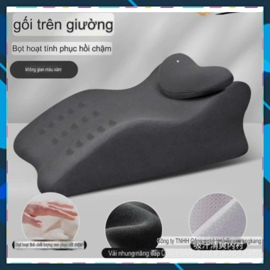 FreeShip Gối Nằm Sấp Thư Giãn 3in1 MIANDAO Đệm Kê Lưng Gác Chân Chống Suy Giãn Tĩnh Mạch Đa Năng Tiện Lợi 9