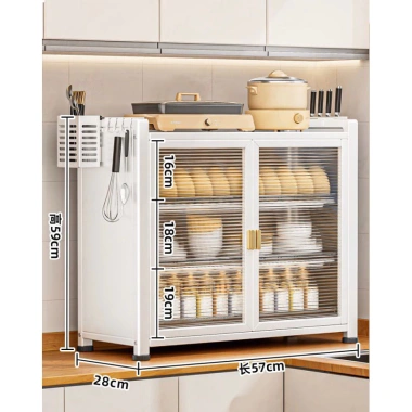 FreeShip Kệ úp bát đĩa tủ chén sắt son tĩnh điện, có nắp đậy bền đẹp, 499.000₫ 6