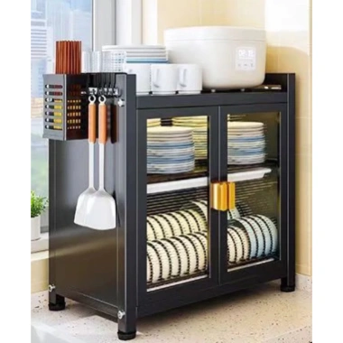 FreeShip Kệ úp bát đĩa tủ chén sắt son tĩnh điện, có nắp đậy bền đẹp, 499.000₫ 7