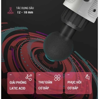 FREESHIP Máy mát xa cầm tay cao cấp - Massage gun mini, mát xa toàn thân, đấm bóp lưng, cổ vai gáy - Giá chỉ 299k