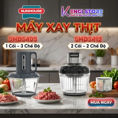 Freeship Máy Xay Thịt Sunhouse SHD5.412 SHD5.403 Bảo Hành 12 Tháng Giá 395k 2