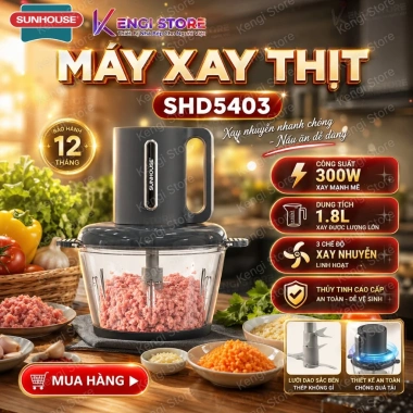 Freeship Máy Xay Thịt Sunhouse SHD5.412 SHD5.403 Bảo Hành 12 Tháng Giá 395k 10