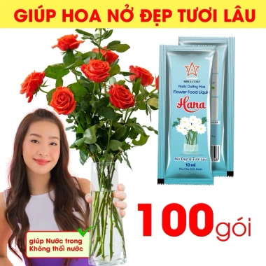[Freeship] Nước Giữ Hoa Tươi Lâu Hana - Chống Thối Gốc, Đục Nước, Giá 47.000đ 6