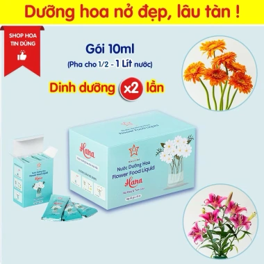 [Freeship] Nước Giữ Hoa Tươi Lâu Hana - Chống Thối Gốc, Đục Nước, Giá 47.000đ 9