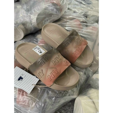 FREESHIP TẶNG Dép đúc monogram NY bóng chày quai ngang nam nữ in nổi chất xịn