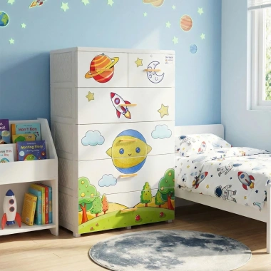 [FREESHIP] Tủ nhựa Deli Max 5 tầng QUI PHÚC – Khung thép chắc, chống rơi, tủ quần áo lớn 17