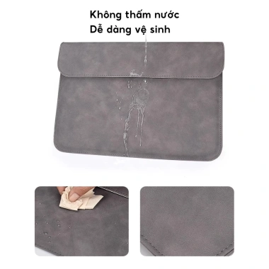 FREESHIP Túi Da Chống Sốc Đựng MacBook/Laptop + Túi Nhỏ Kháng Nước Giá 106.700₫