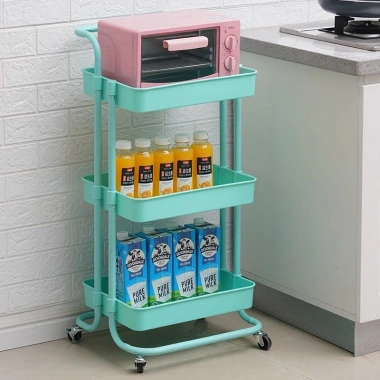 Freeship Xe Đẩy Spa 3 Tầng 4 Màu Đẹp, Bánh Xe Di Chuyển, Khóa Bánh - 68.000 VND 7