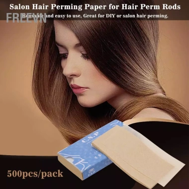 Freevn 500 Cái/gói Giấy Uốn Que Chịu Nhiệt Độ Cao Chần Mô Điện Cho Salon Tóc