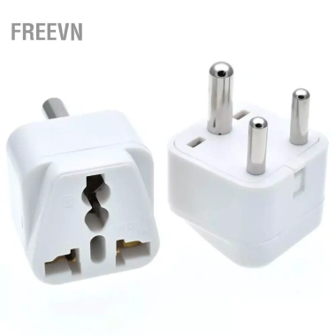 Freevn Adapter Loại M Nam Phi/Ấn Độ – Công Tắc Cắm An Toàn 0‑10A 250V Du Lịch Nhỏ 3