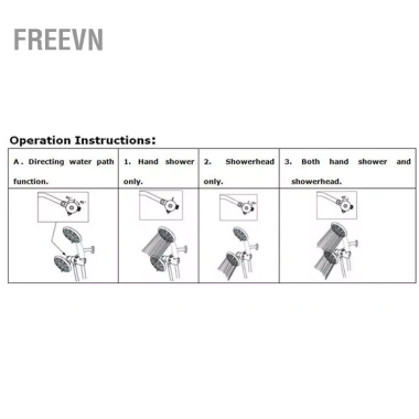 Freevn ADBEN 1/2 inch Bộ chuyển đổi T 3 chiều bồn tắm & đầu vòi sen, van hướng - 146.300 VND 6 Freevn ADBEN 1/2 inch Bộ chuyển đổi T 3 chiều bồn tắm & đầu vòi sen, van hướng - 146.300 VND 6