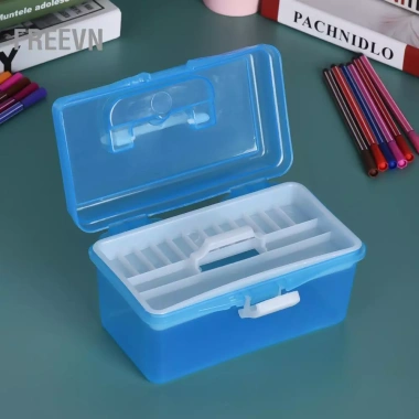 Freevn Aibesy Hộp Lưu Trữ Nhựa Trong – Di Động, Cho Sinh Viên & Nghệ Sĩ, Màu Nước & Sơn Dầu 10