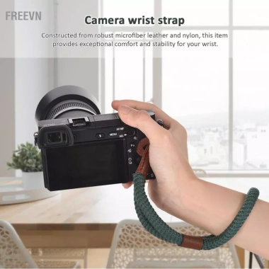 Freevn Dây đeo cổ tay điều chỉnh 26,5cm cho DSLR cầm tay - Độ bám chắc, phù hợp máy không gương lật 2