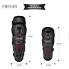 Freevn Đệm đầu gối 4 miếng cho người lớn - Giáp bảo vệ khuỷu tay điều chỉnh, thích hợp cho xe máy và đua xe đạp